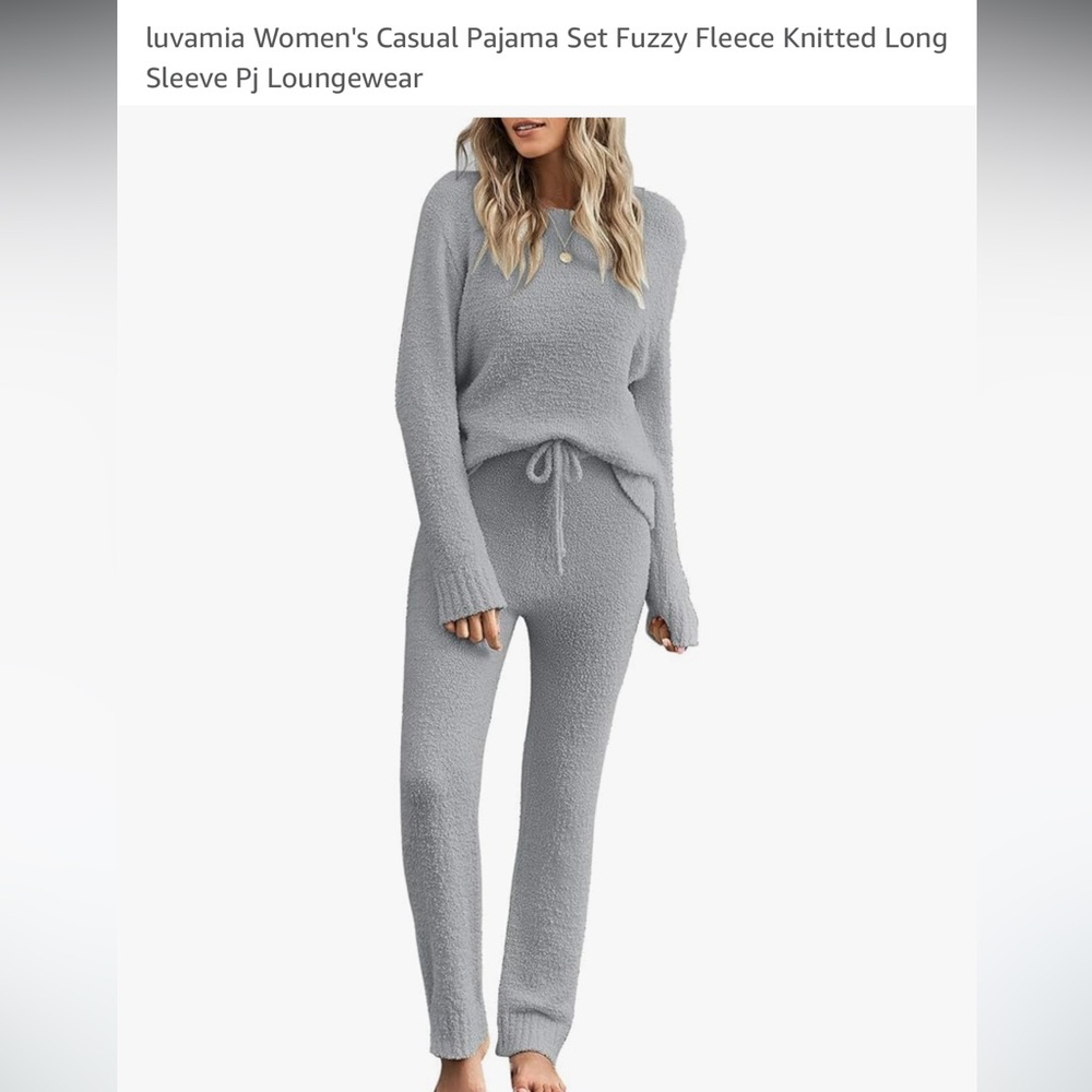 fuzzy pajama set